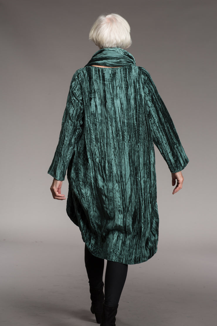 Roshan Dress in Crushed Velvet  - AW2022