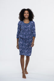 Leela Dress Hand Block Printed in Pure Cotton - Size M Left!