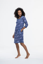 Leela Dress Hand Block Printed in Pure Cotton - Size M Left!