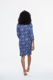 Leela Dress Hand Block Printed in Pure Cotton - Size M Left!