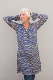 Mughal Tunic Hand block Printed In Pure Cotton! Only Size M=(10/12)