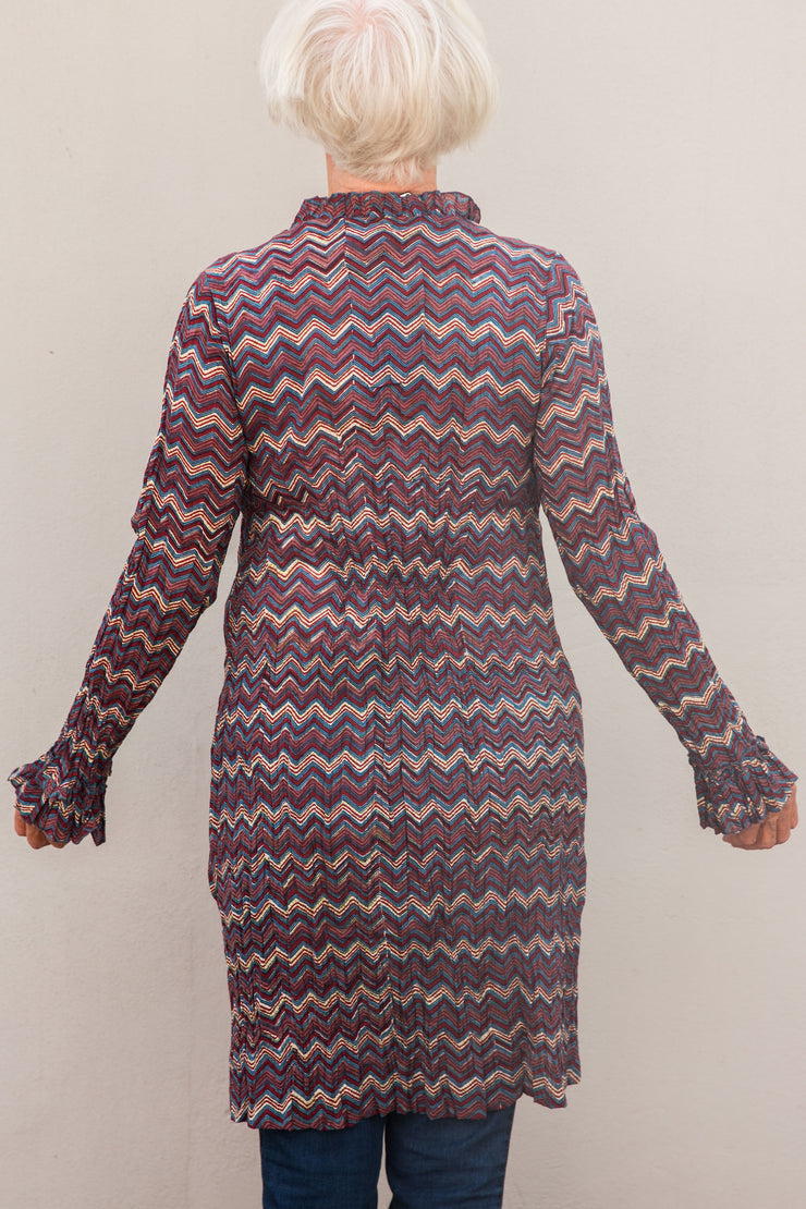 Mughal Tunic Hand block Printed In Pure Cotton! Only Size M=(10/12)