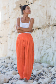 Harem Pants in Pure Cotton Hand Dyed