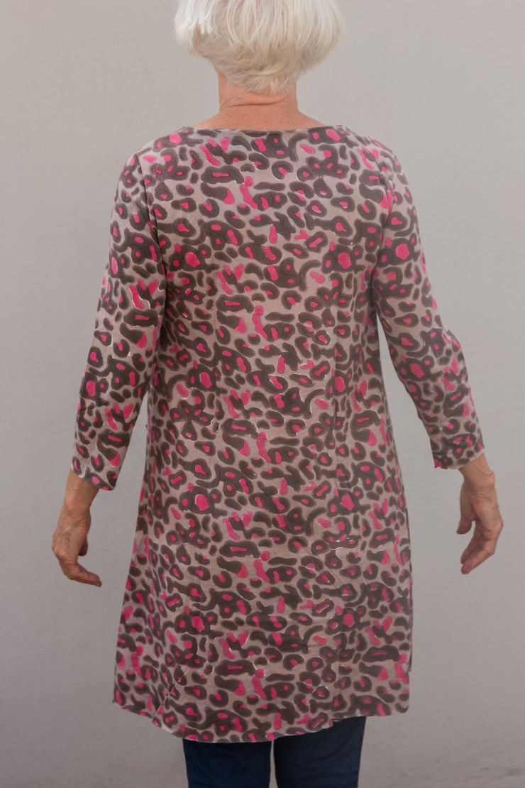 Kimaya Dress Hand Block Printed Jersey - Only Size 10/12 Left!