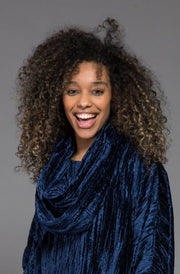 Crushed Velvet Stole -AW 2023