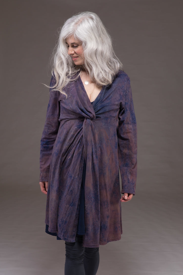Sufiana Dress Hand Block Printed With Slip in Cotton Jersey Only in Size M - Now Only £79