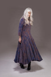 Dewani Dress Hand Tie Dyed Shibori Cotton Jersey - Plus Size 18-20 Left Only!