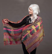 Merino Wool Shawl  - Animal Prin