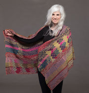 Merino Wool Shawl  - Animal Prin