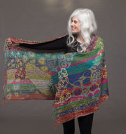 Merino Wool Shaw Klimt