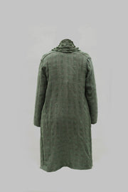 Dev Reversible Jacket in Beautifully Hand Woven Tusser Wool - Only Size 18-20 Left!