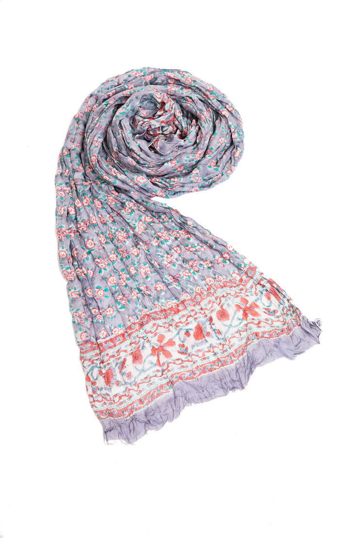 Hand Block Printed Bamboo Scarves