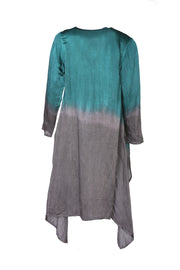 Nellore Jacket Hand Dyed in Bamboo Linen Ombre Only Size S/M (10 to 14)