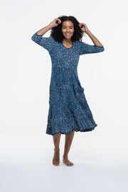 Ruby Sun Dress Hand Block Printed Pure Cotton - Only Sizes 18-20 Left!