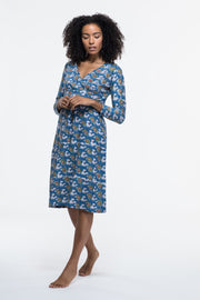 Anika Dress Hand Block Printed in Pure Cotton Jersey