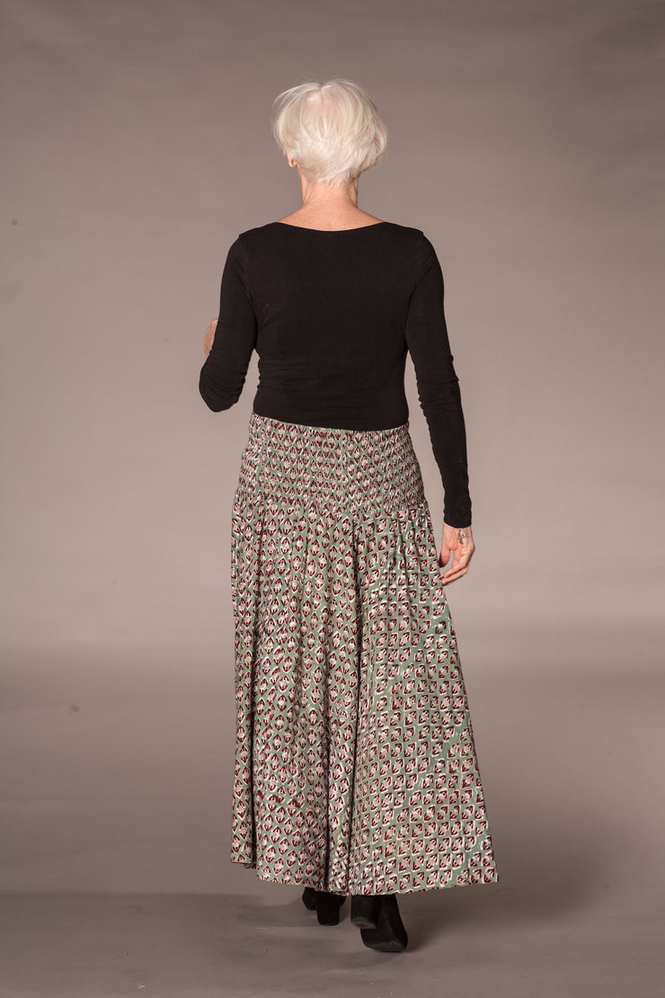 Asman Skirt Hand Block Printed Jersey - Special Offer