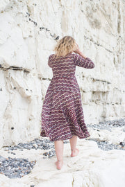 Dewani Dress Hand Block Printed in Cotton Jersey - A Few Left!