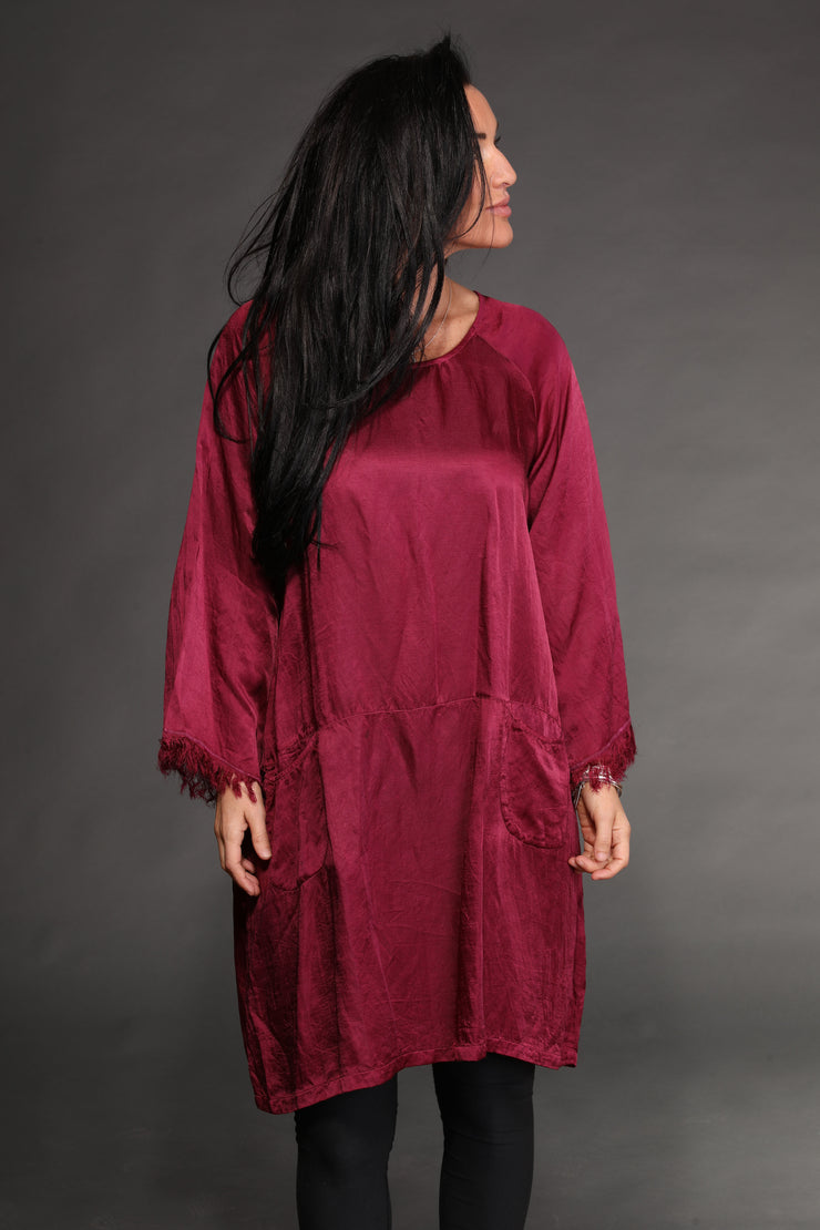 Aliza Tunic Hand Dye in Bamboo Linen