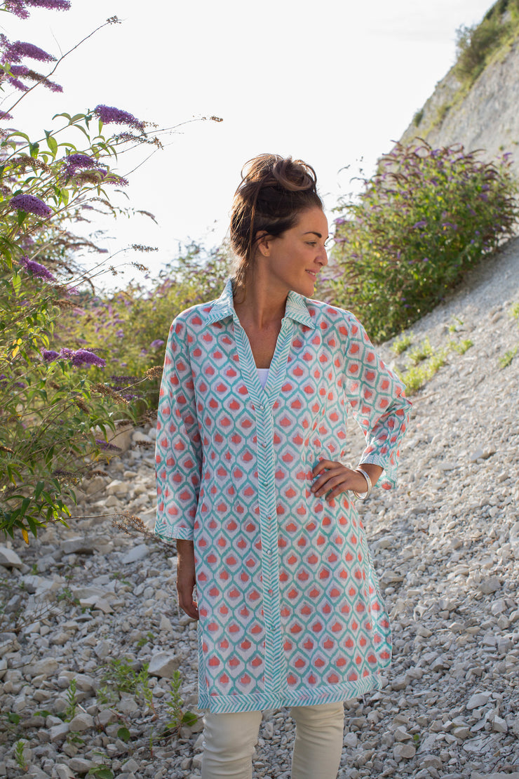 Classic Kurta Hand Block Printed Pure Cotton Last Few In Size