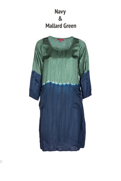 Roshan Dress Ombre Dye in Bamboo Linen Only S/M Left £139 - Now £59!