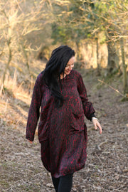 Roshan Dress Shibori Hand Dyed In Bamboo Silk Only Size S/M Left 10 to 14