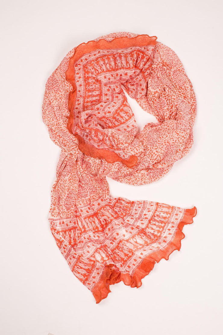 Pure Chiffon Scarves Hand block Printed