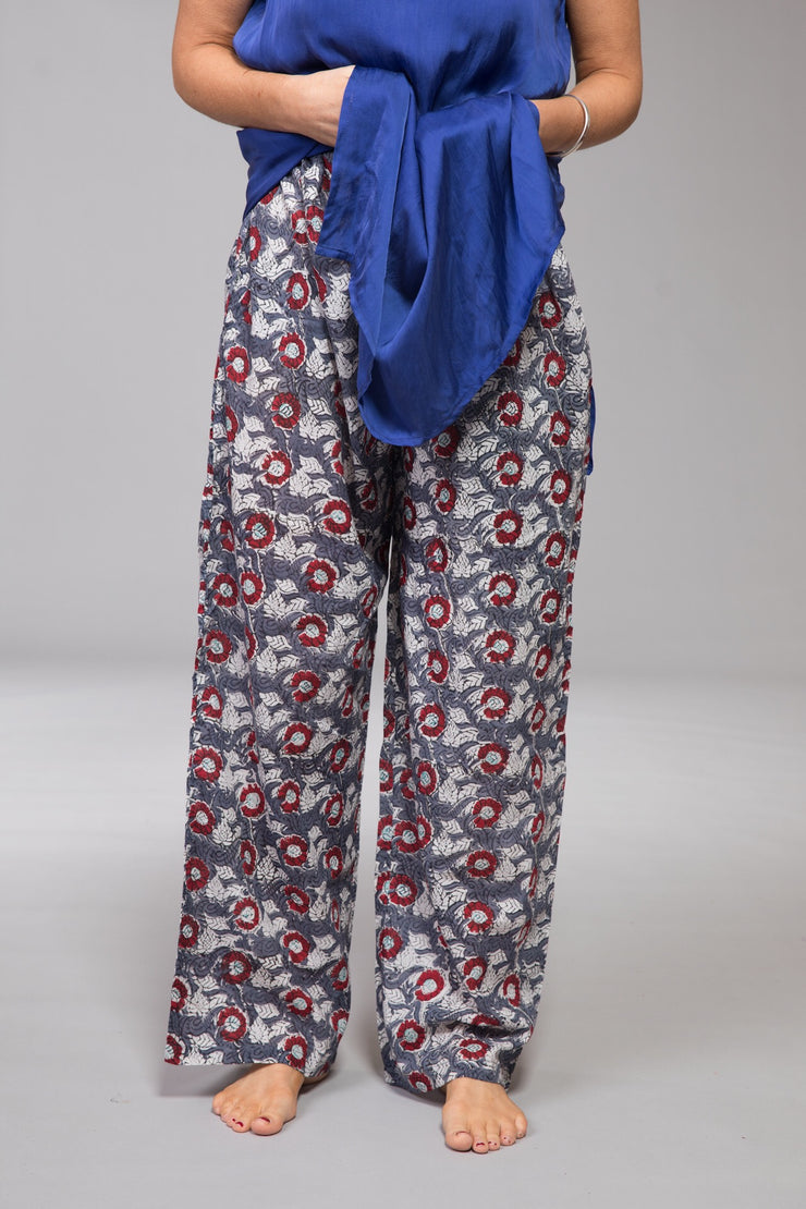 Classic Pants Hand Block Printed Pure Cotton
